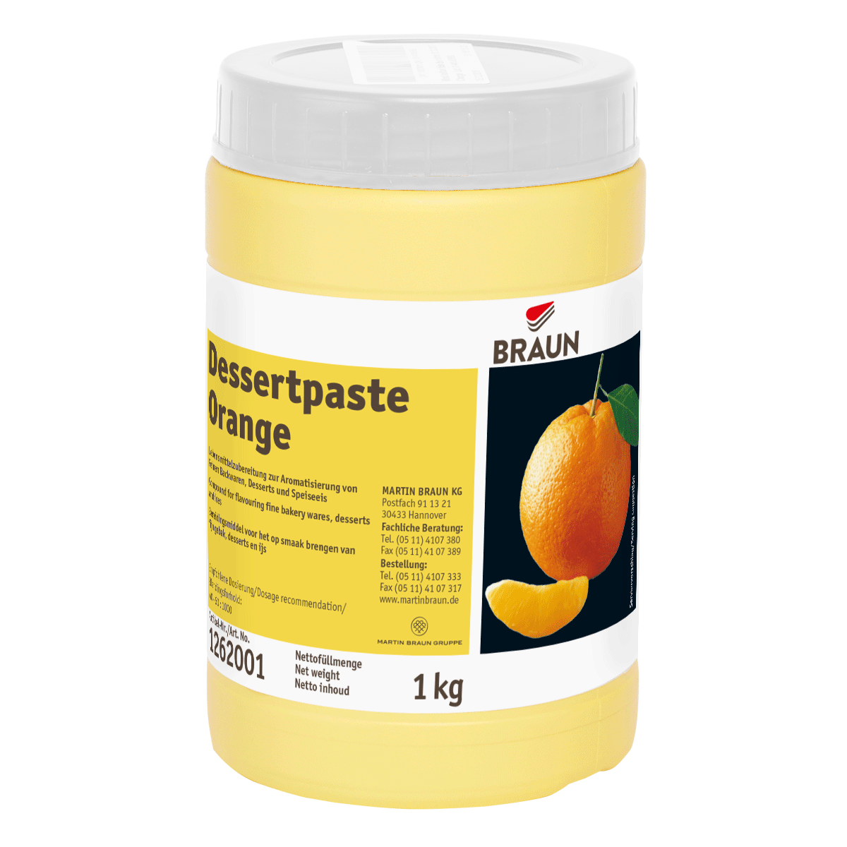 Dessertpaste Orange