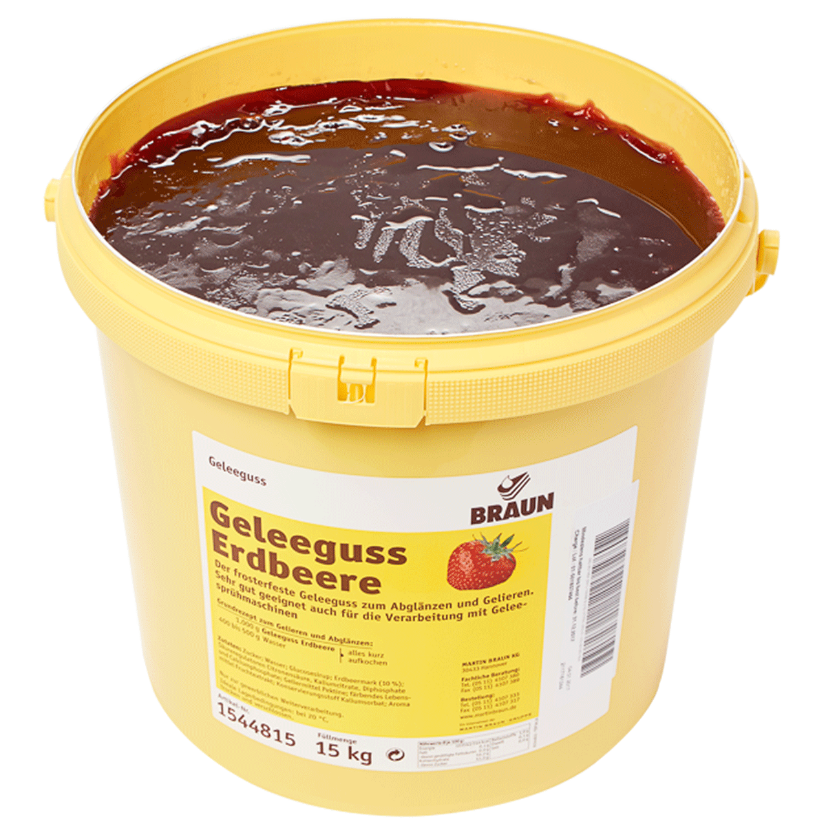 Geleeguss Erdbeere