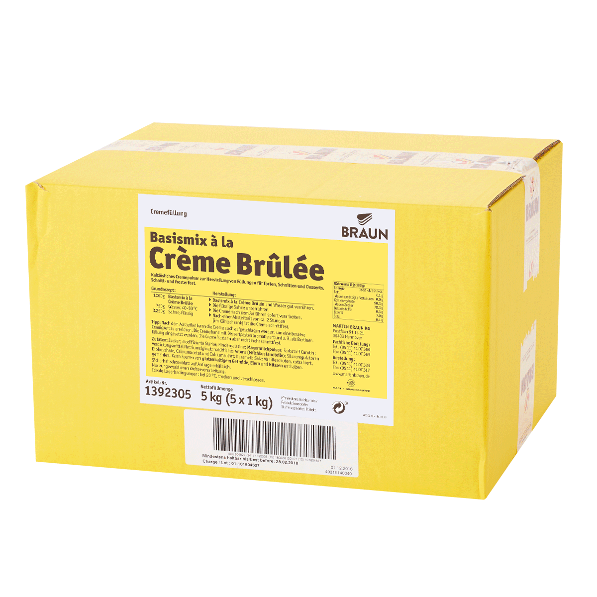 Basismix á la Crème Brûlée