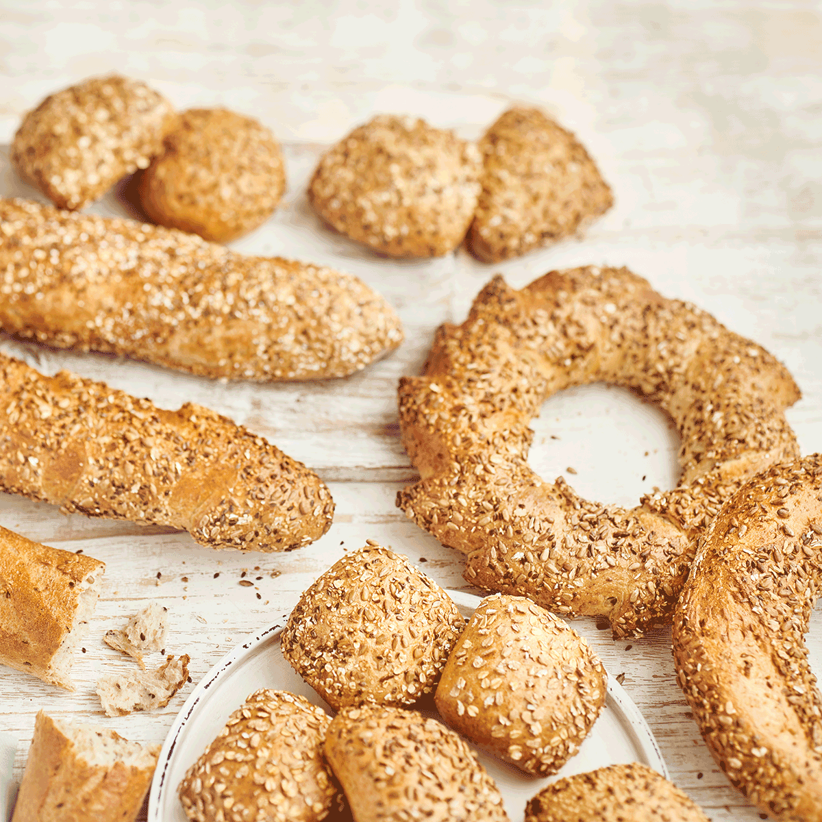 Bio-Kornbrötchen