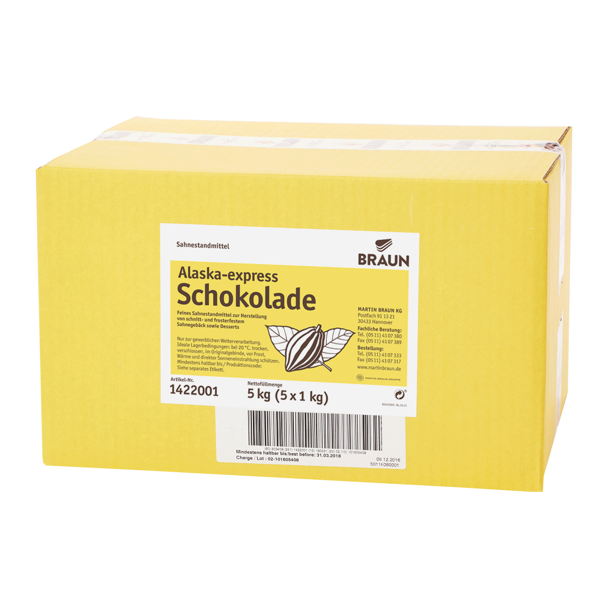 Alaska-express Schokolade