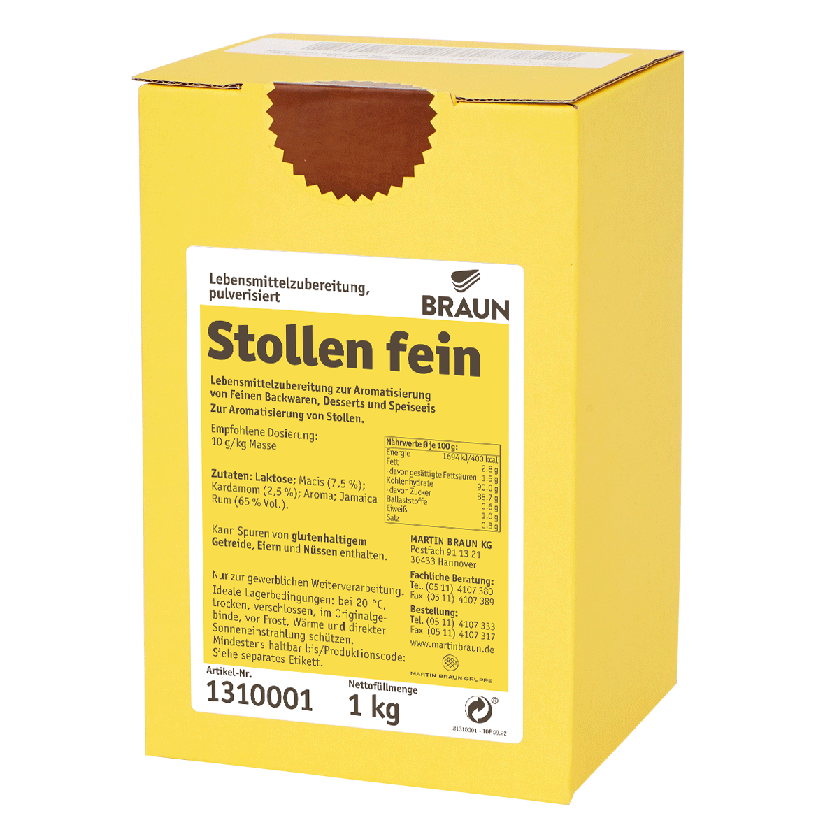 Stollen fein