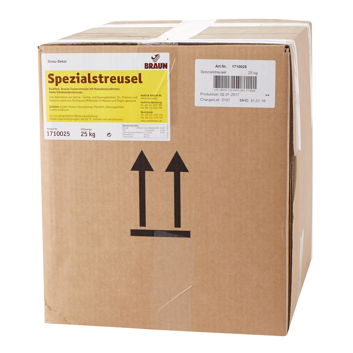 Spezialstreusel RSPO SG / RA MB cocoa