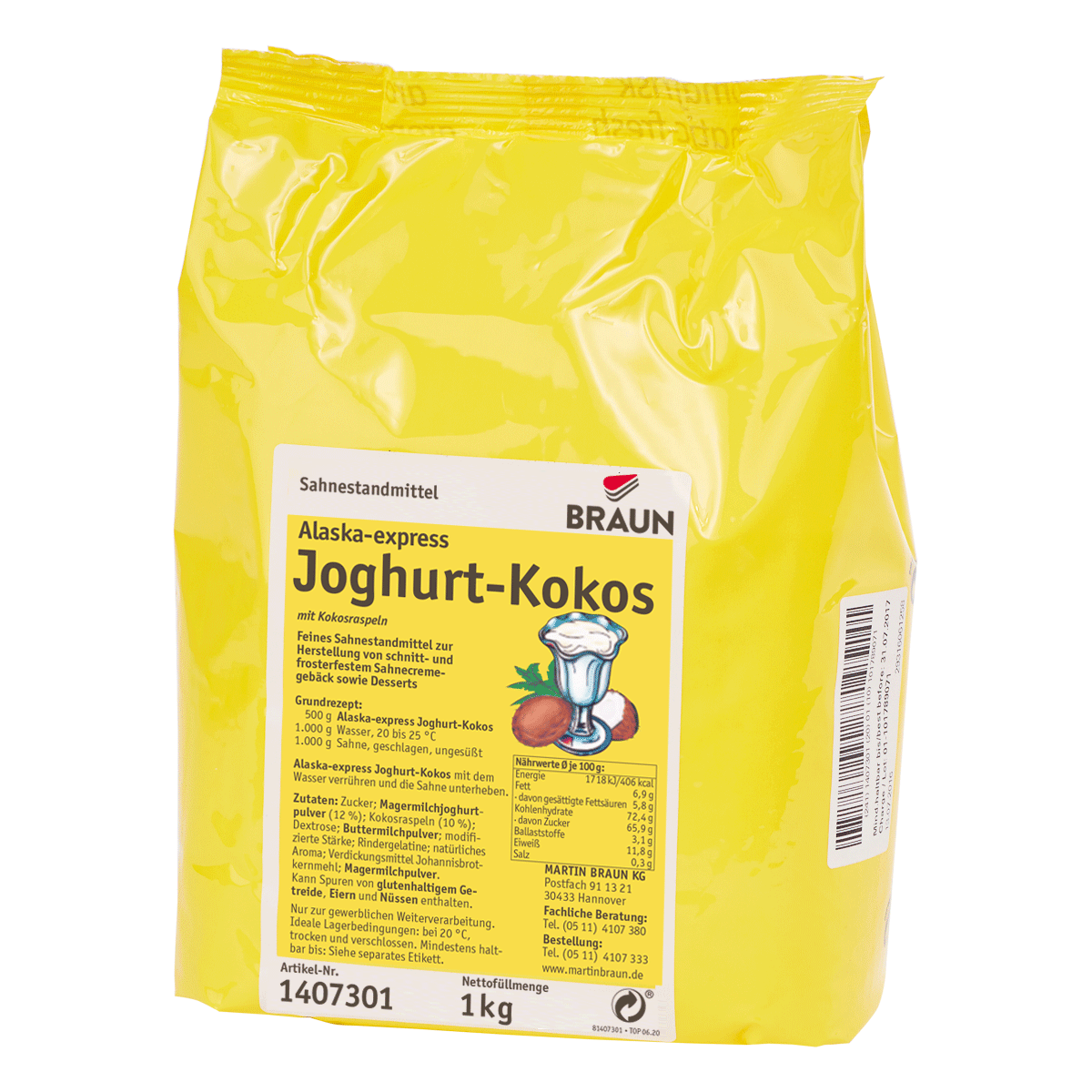 Alaska-express Joghurt-Kokos