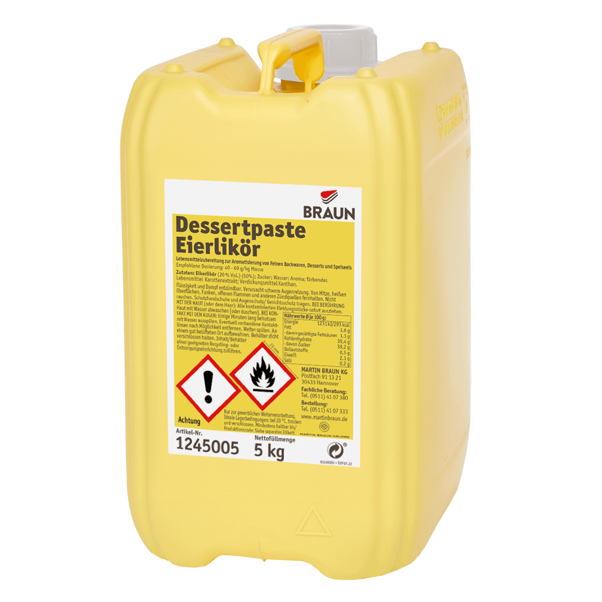 Dessertpaste Eierlikör