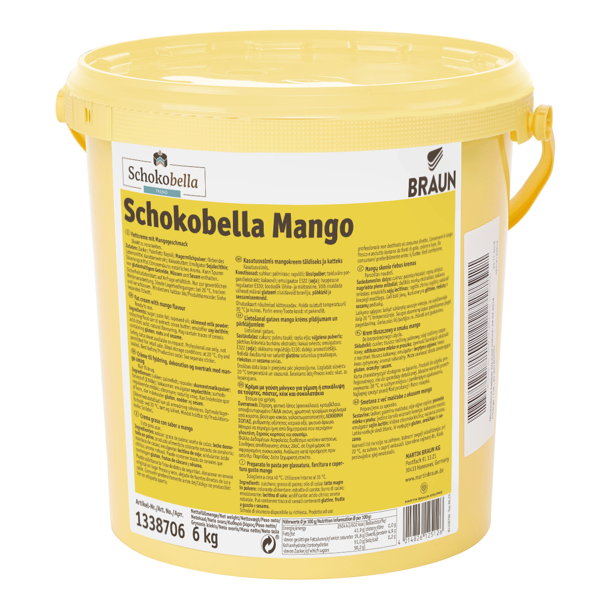 Schokobella Mango RSPO SG RA MB cocoa