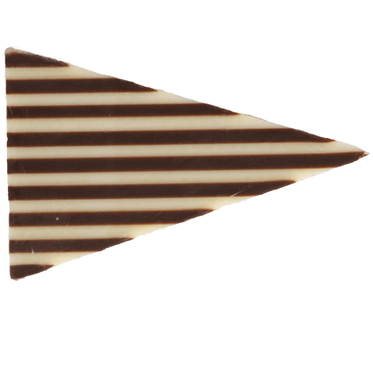 Schoko-Dekor Zebra-Dreieck RA MB cocoa