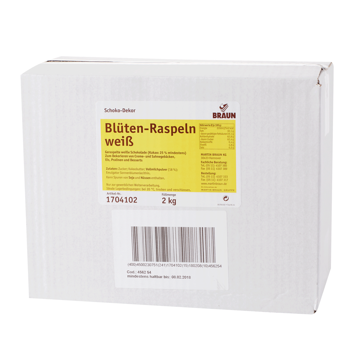 Blüten-Raspeln weiß RA MB cocoa