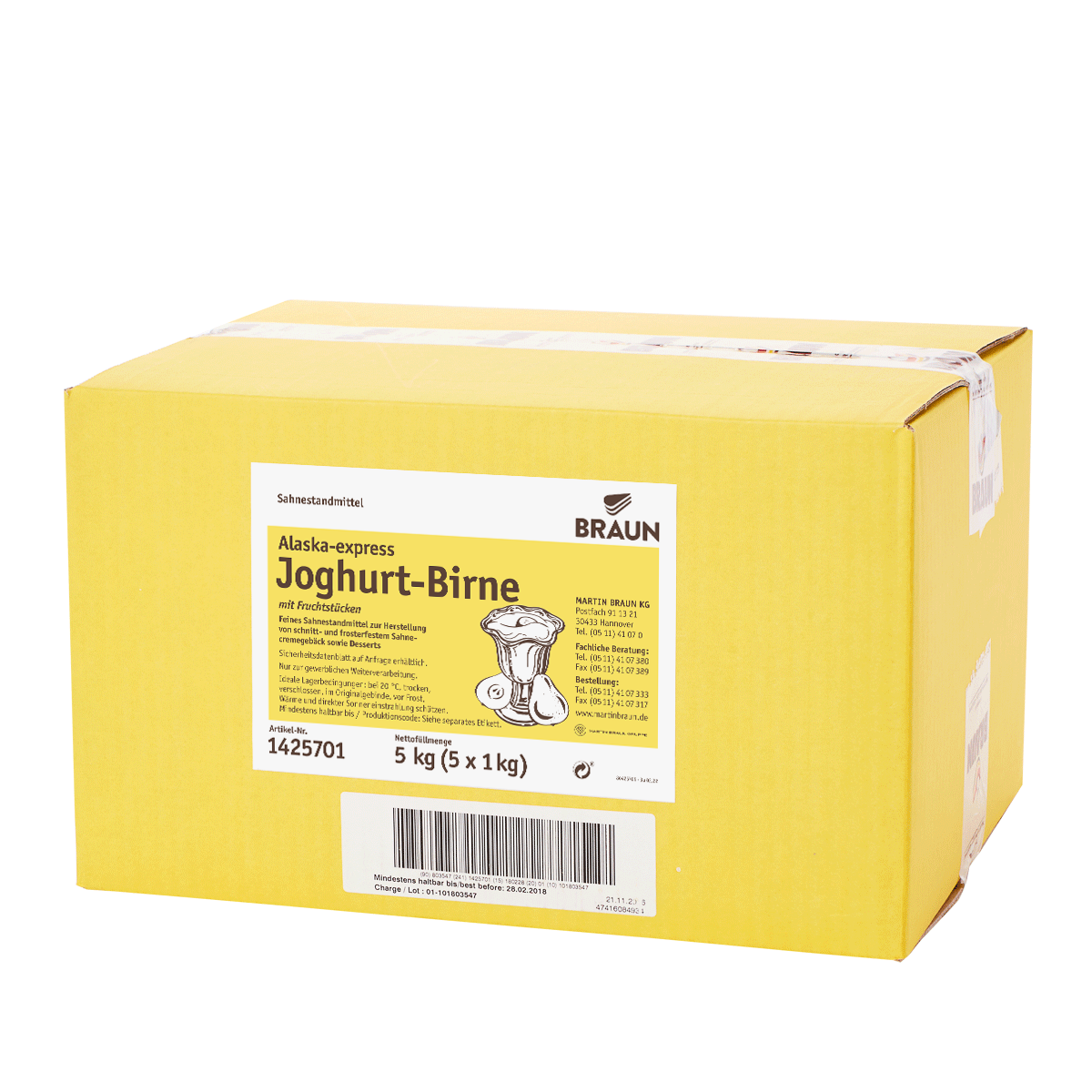 Alaska-express Joghurt-Birne