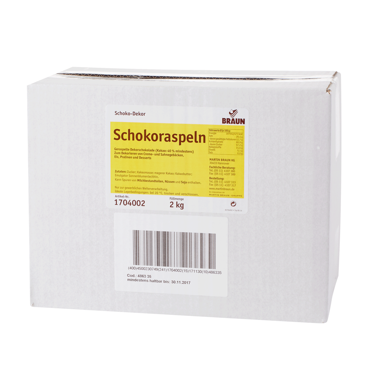 Schokoraspeln RA MB cocoa