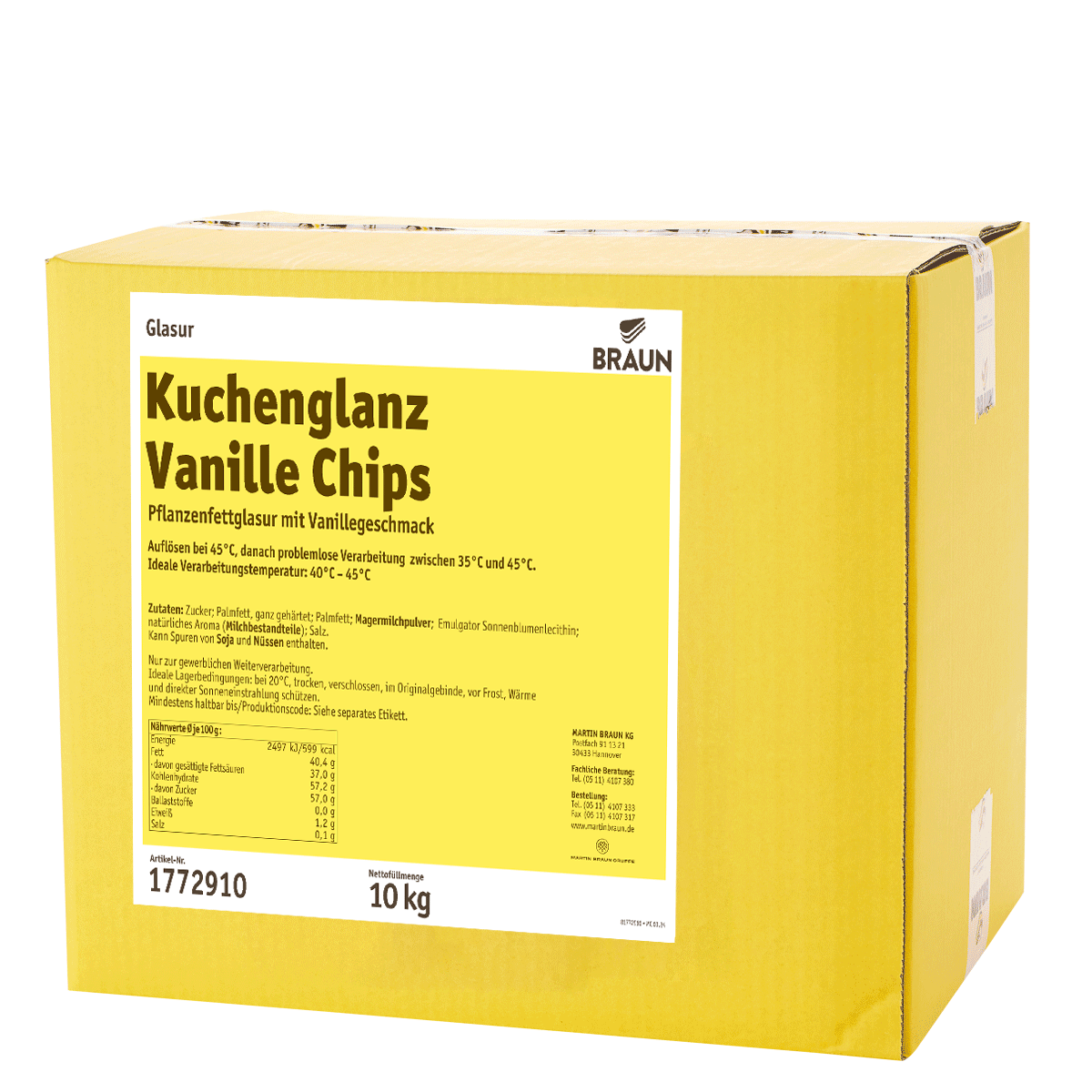 Kuchenglanz Vanille Chips RSPO SG