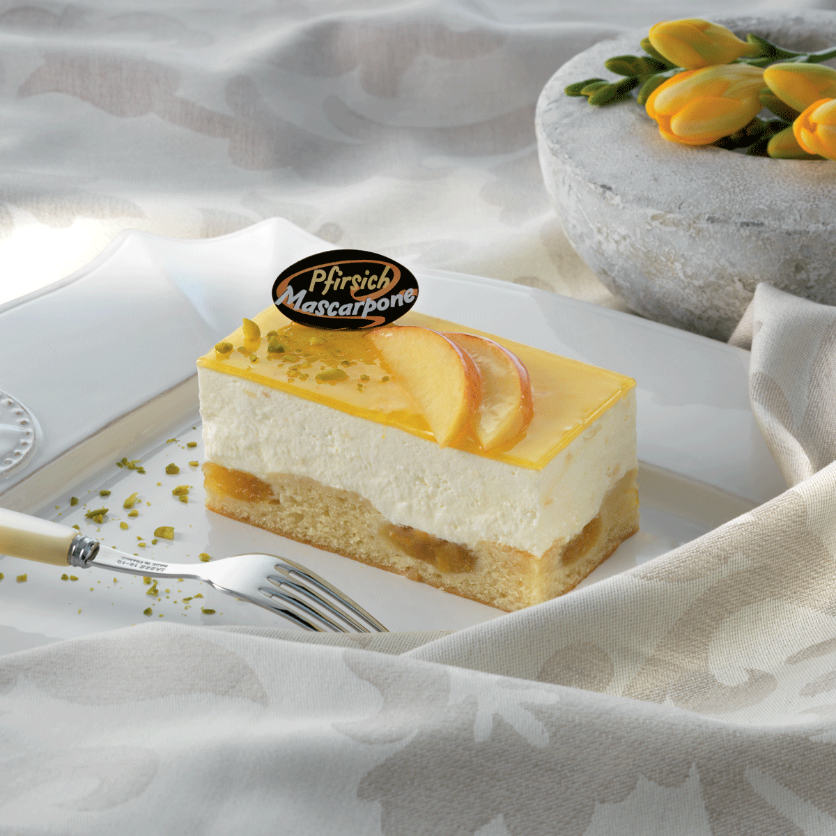 Alaska-express Pfirsich-Mascarpone