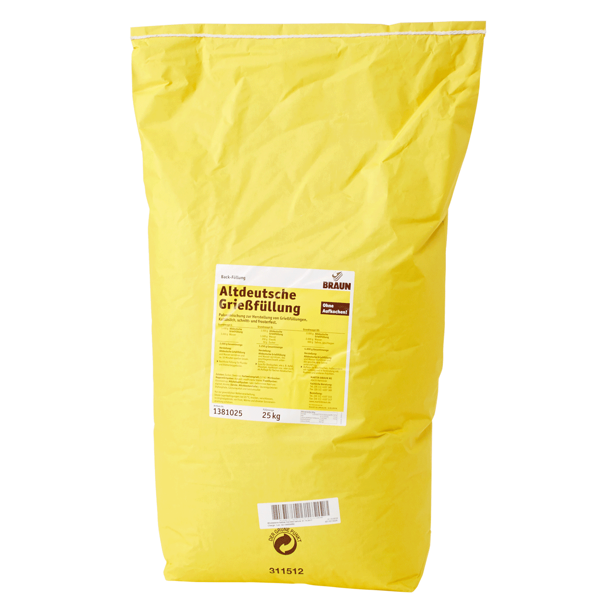 Altdeutsche Grießfüllung