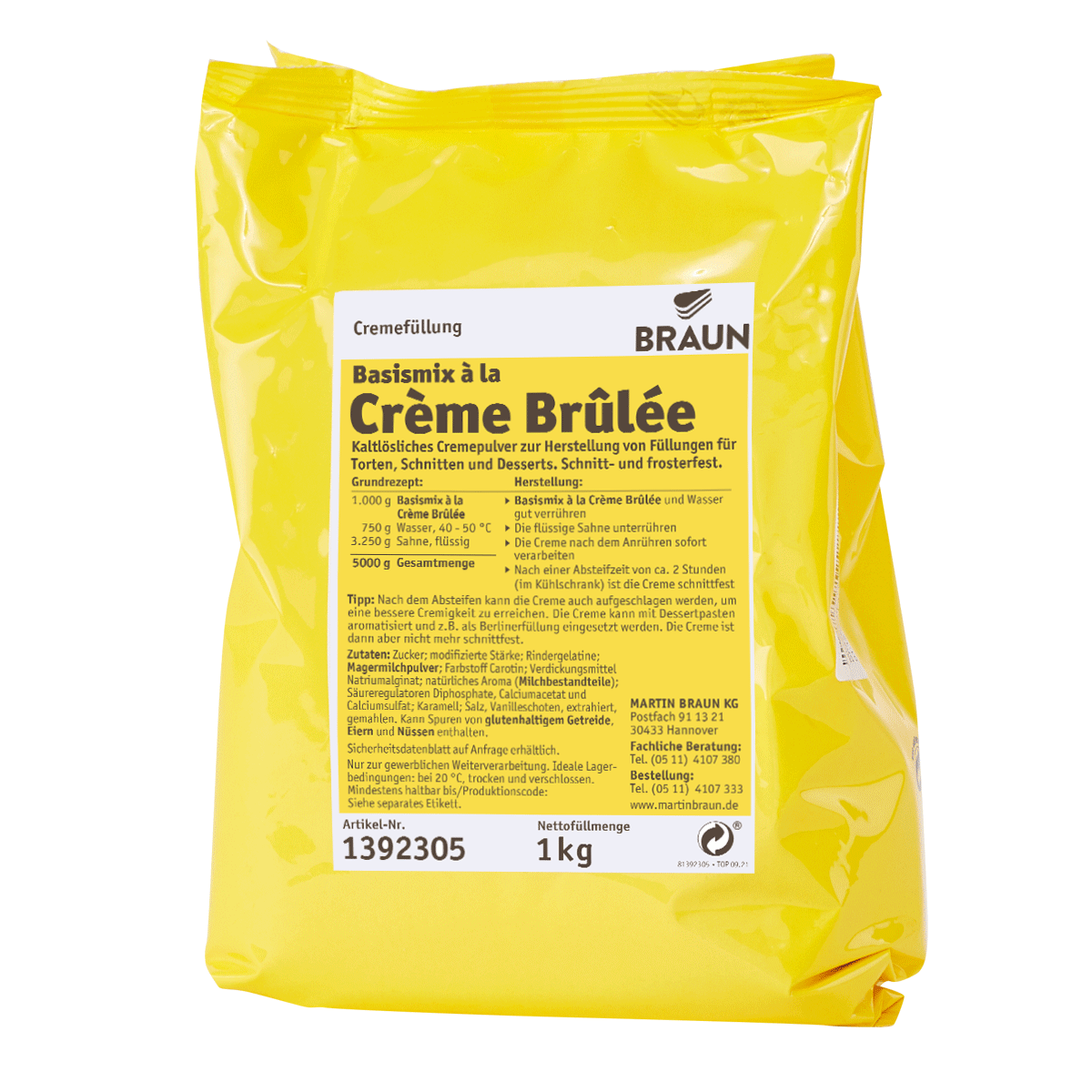 Basismix á la Crème Brûlée