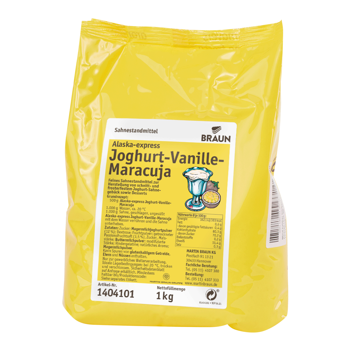 Alaska-express Joghurt-Vanille-Maracuja