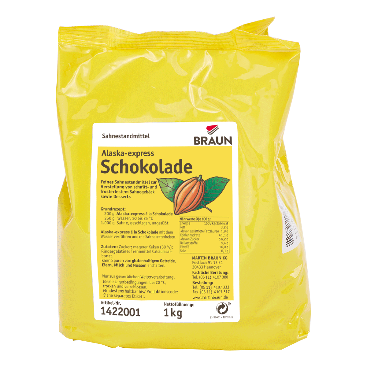 Alaska-express Schokolade
