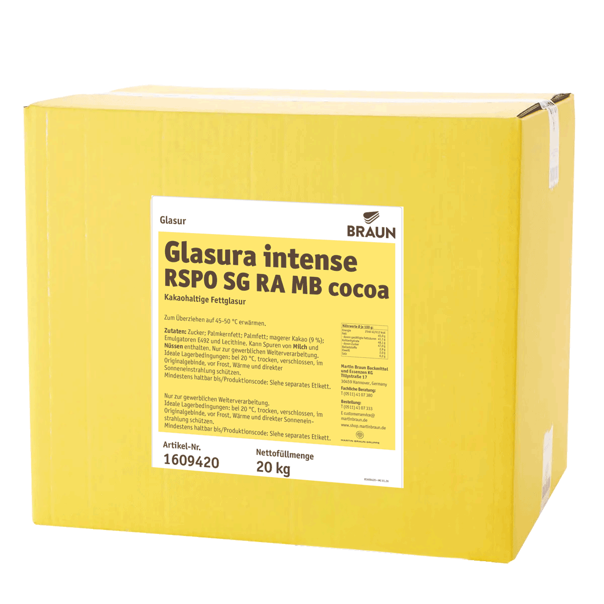 Glasura Intense RSPO SG RA MB cocoa