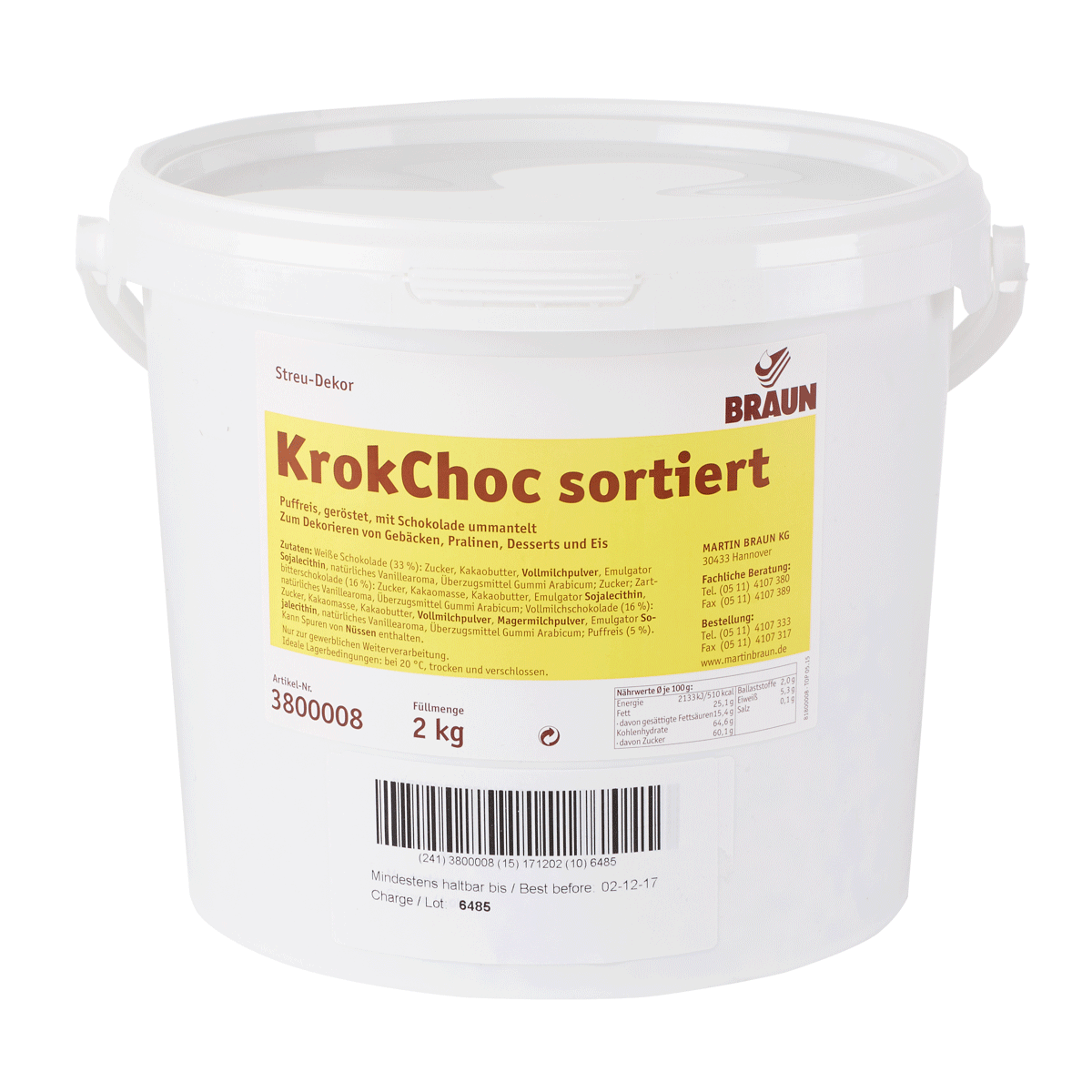 KrokChoc sortiert