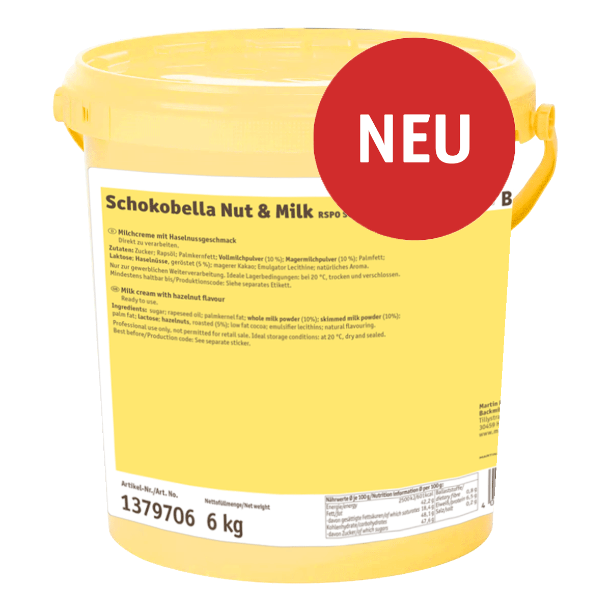Schokobella Nuss & Milch RSPO SG RA MB cocoa