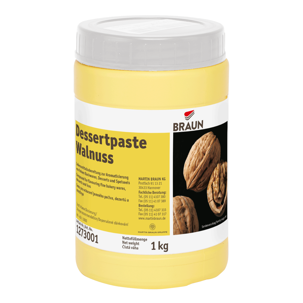 Dessertpaste Walnuss