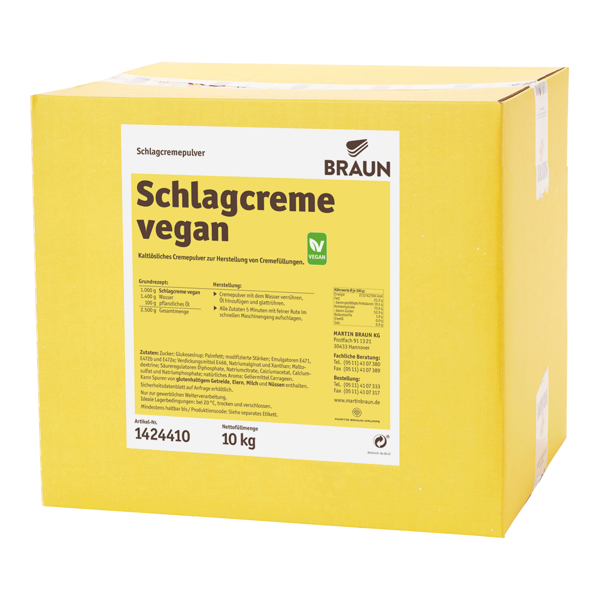 Schlagcreme vegan