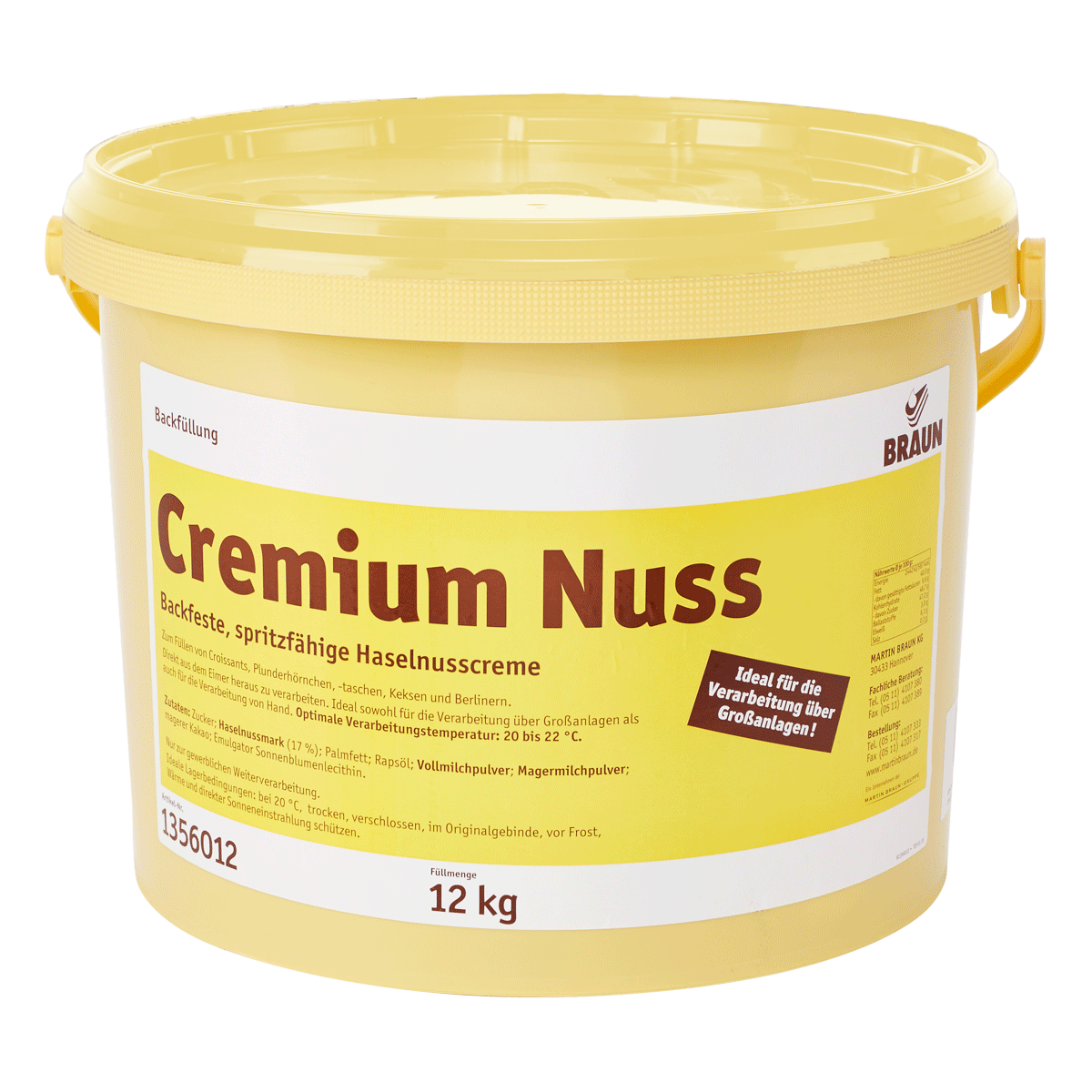 Cremium Nuss RSPO SG