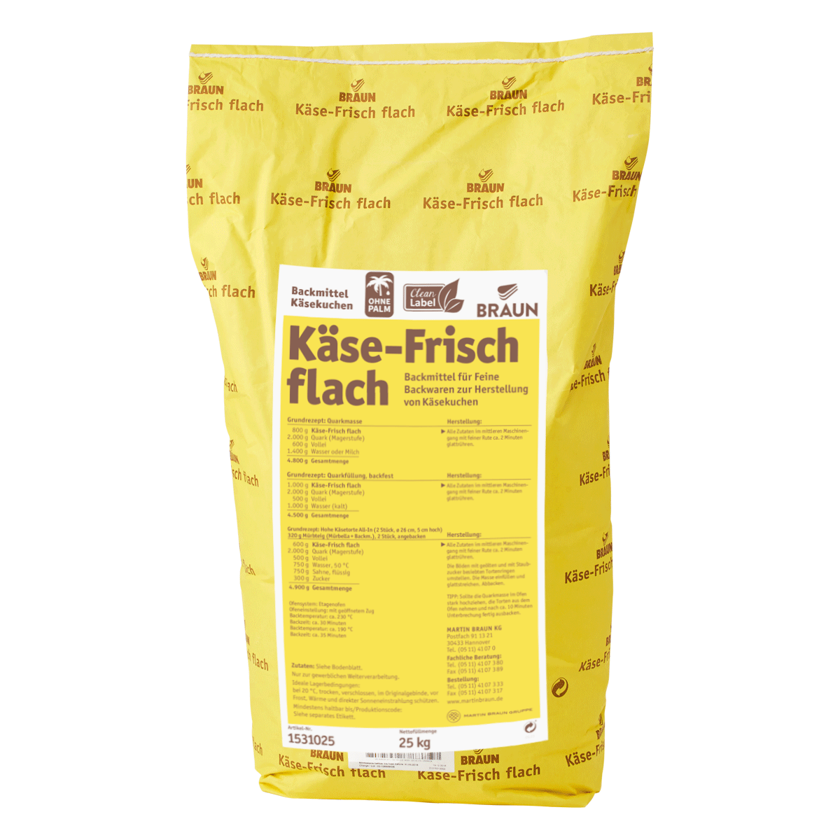 Käse-Frisch flach