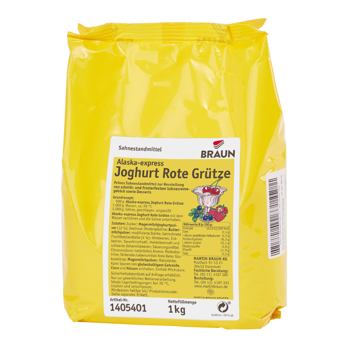 Alaska-express Joghurt-Rote Grütze