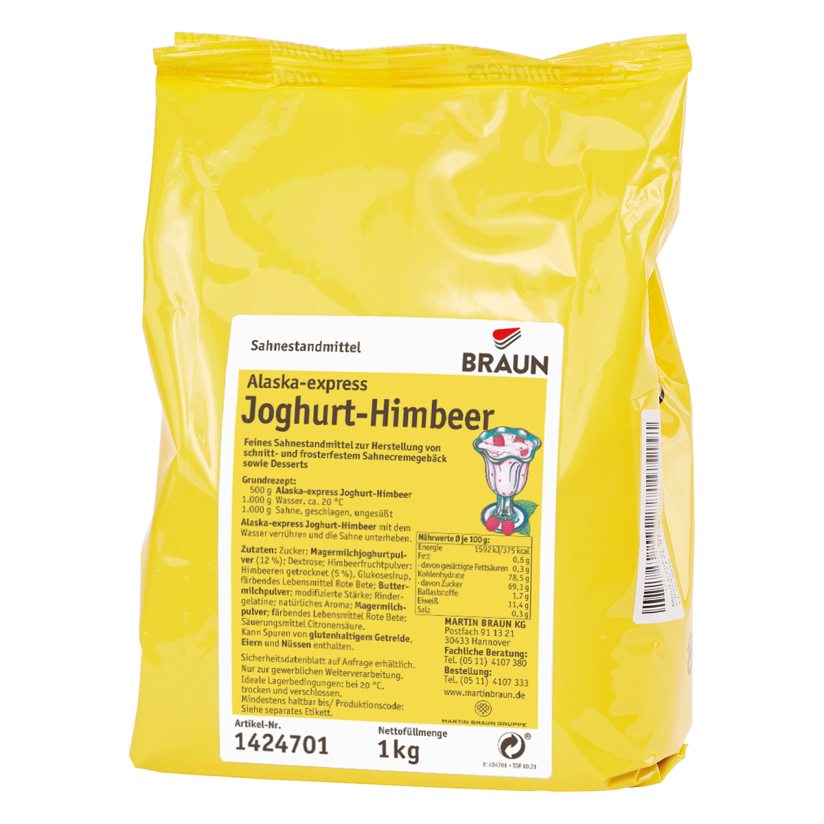 Alaska-express Joghurt-Himbeer