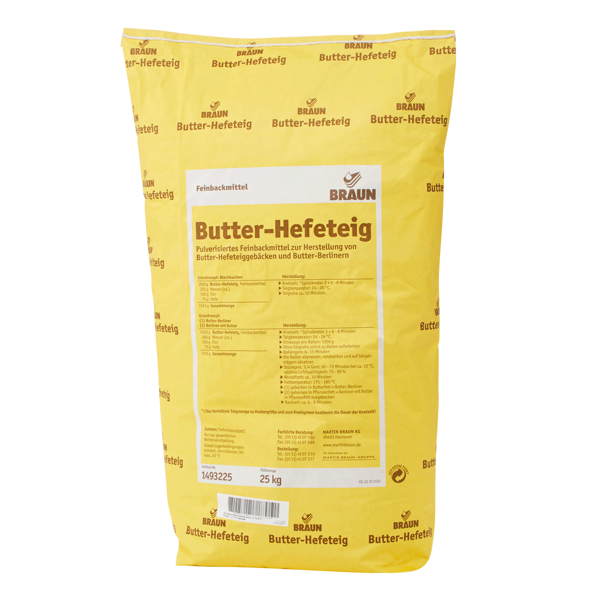 Butter-Hefeteig