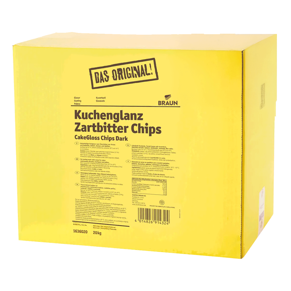 Kuchenglanz Zartbitter Chips RSPO SG RA MB cocoa