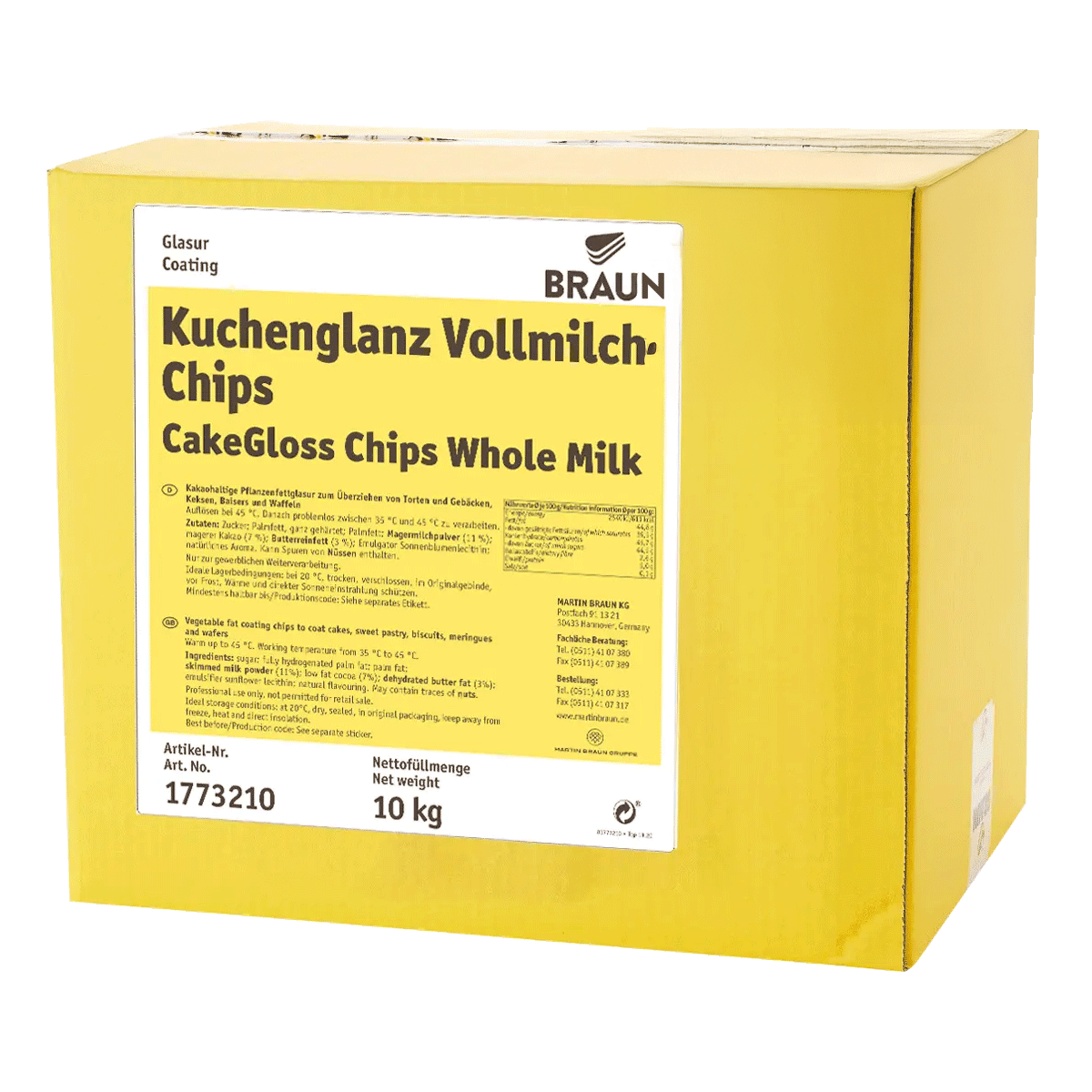 Kuchenglanz Vollmilch Chips RSPO SG RA MB cocoa