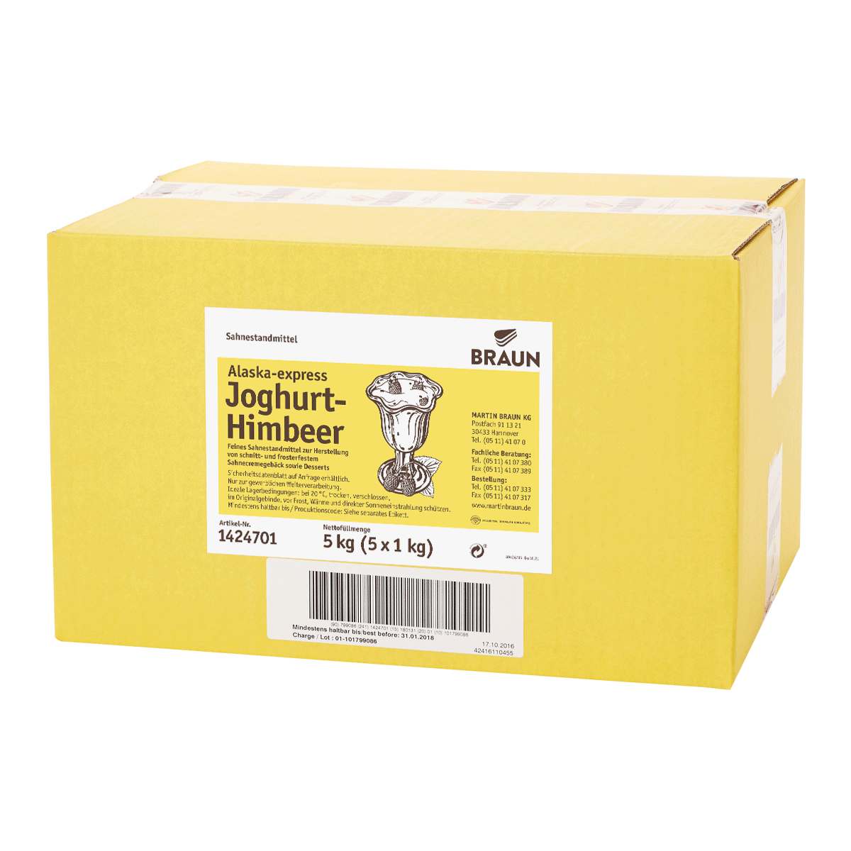 Alaska-express Joghurt-Himbeer