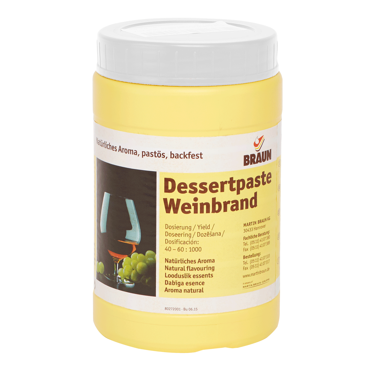 Dessertpaste Weinbrand