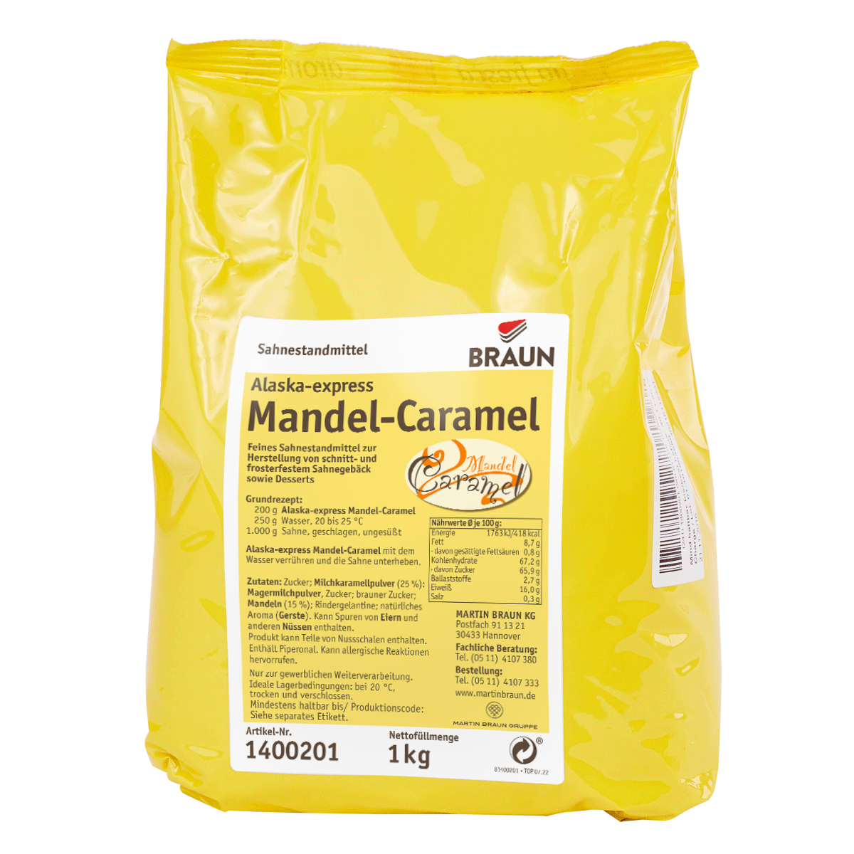 Alaska-express Mandel-Caramel