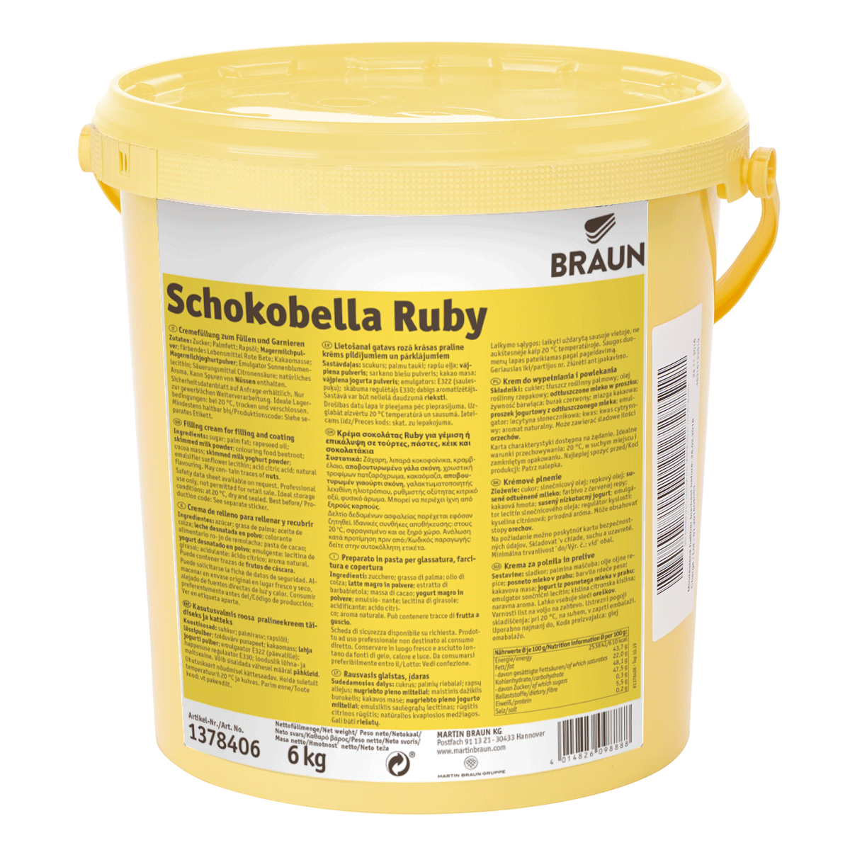 Schokobella Ruby RSPO SG RA MB cocoa