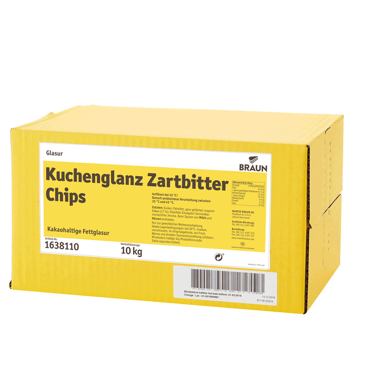 Kuchenglanz Zartbitter Chips RSPO SG RA MB cocoa