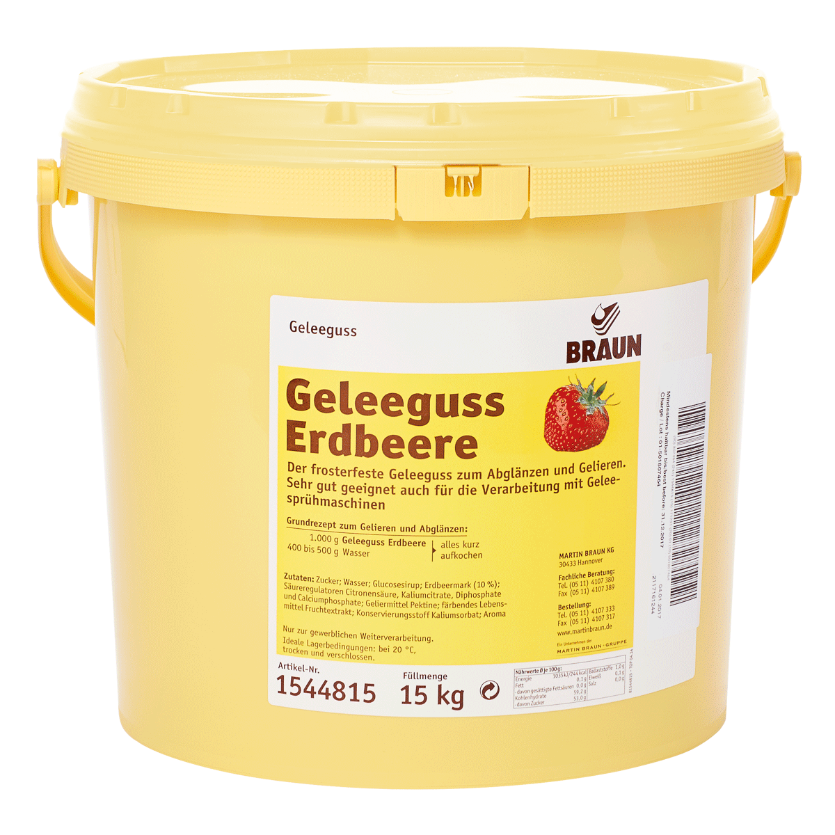 Geleeguss Erdbeere