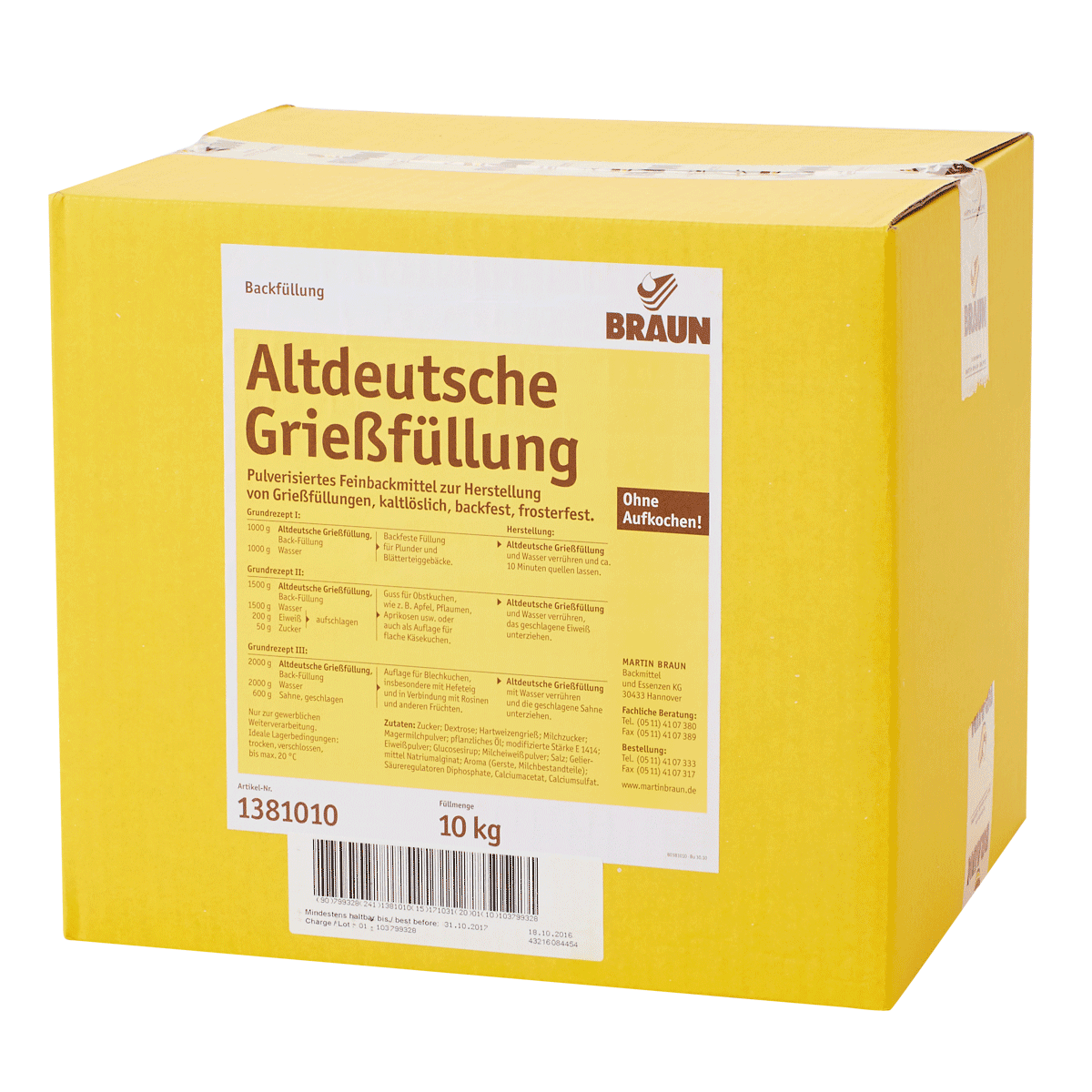 Altdeutsche Grießfüllung