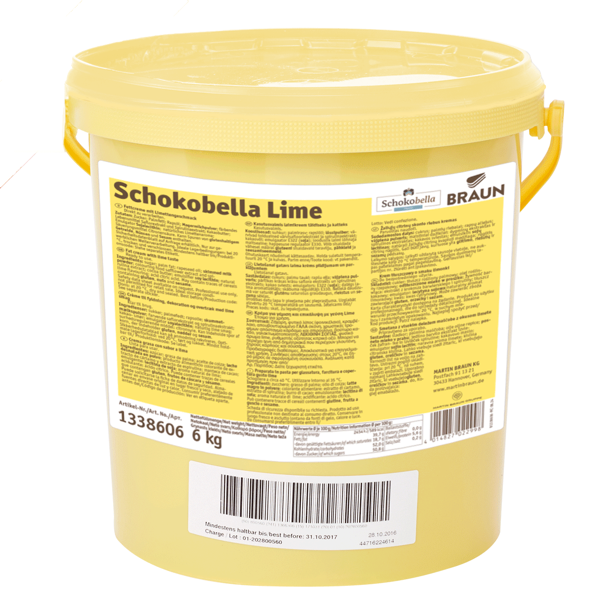 Schokobella Lime RSPO SG RA MB cocoa