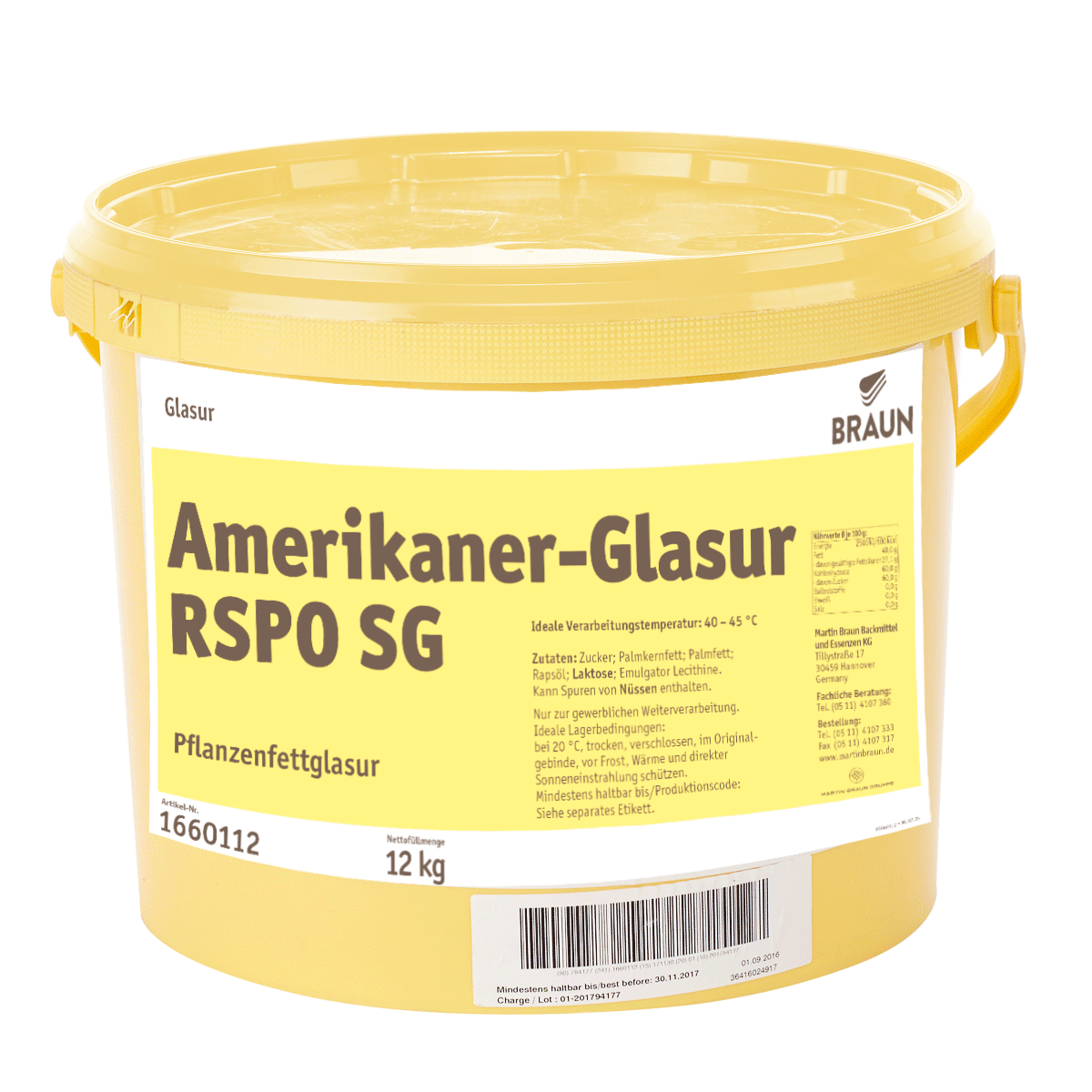 Amerikaner-Glasur RSPO SG
