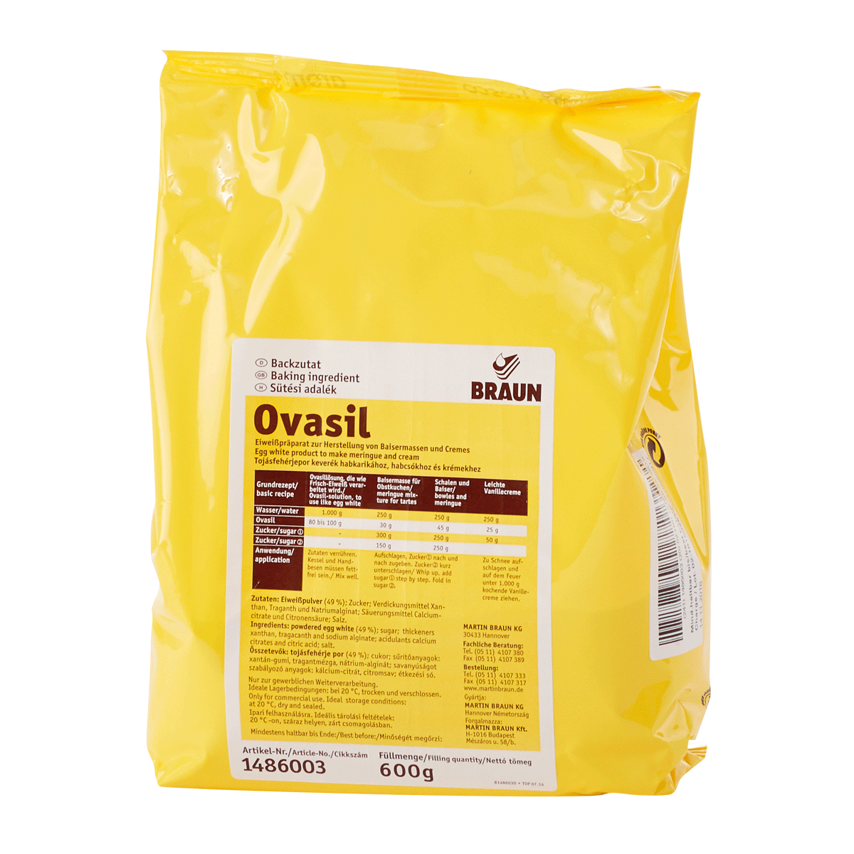 Ovasil, eiweißhaltiges Präparat
