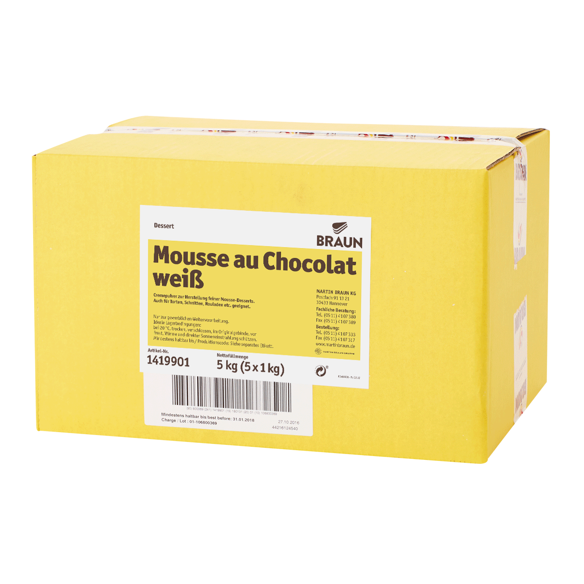 Mousse au Chocolat weiß