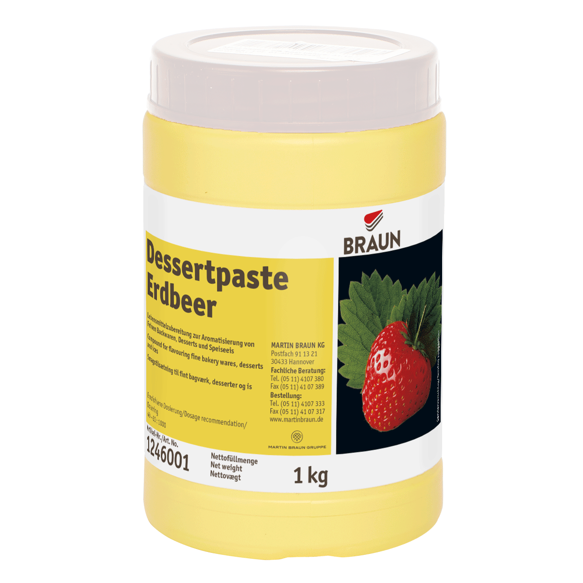 Dessertpaste Erdbeer