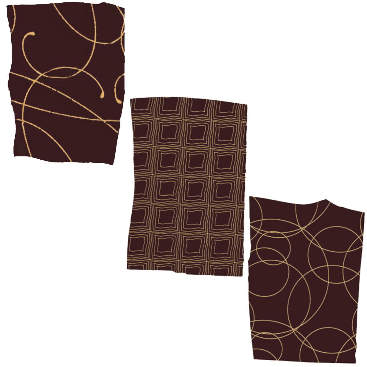Dekorplatten dunkel (3 Mot.) RA MB cocoa