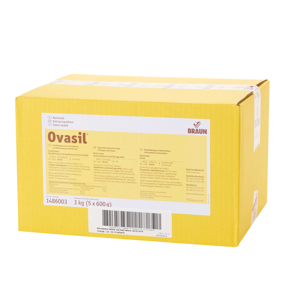 Ovasil, eiweißhaltiges Präparat