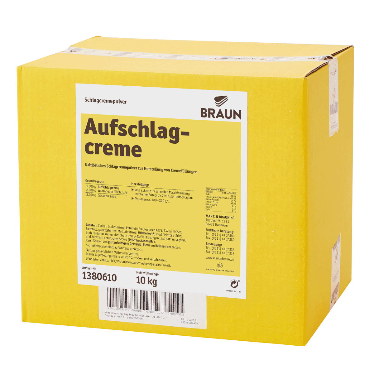 Aufschlagcreme