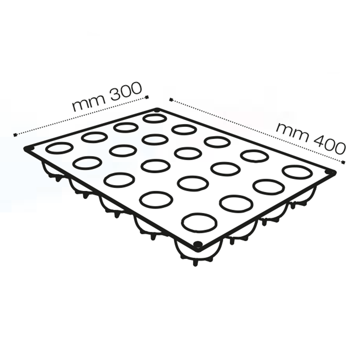 3D Birne Silikonmatte