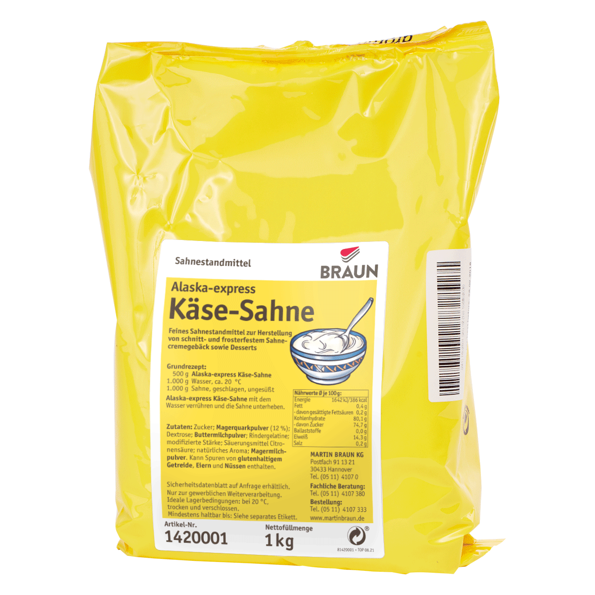 Alaska-express Käse-Sahne