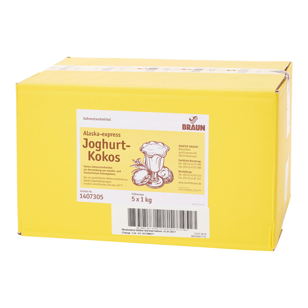 Alaska-express Joghurt-Kokos